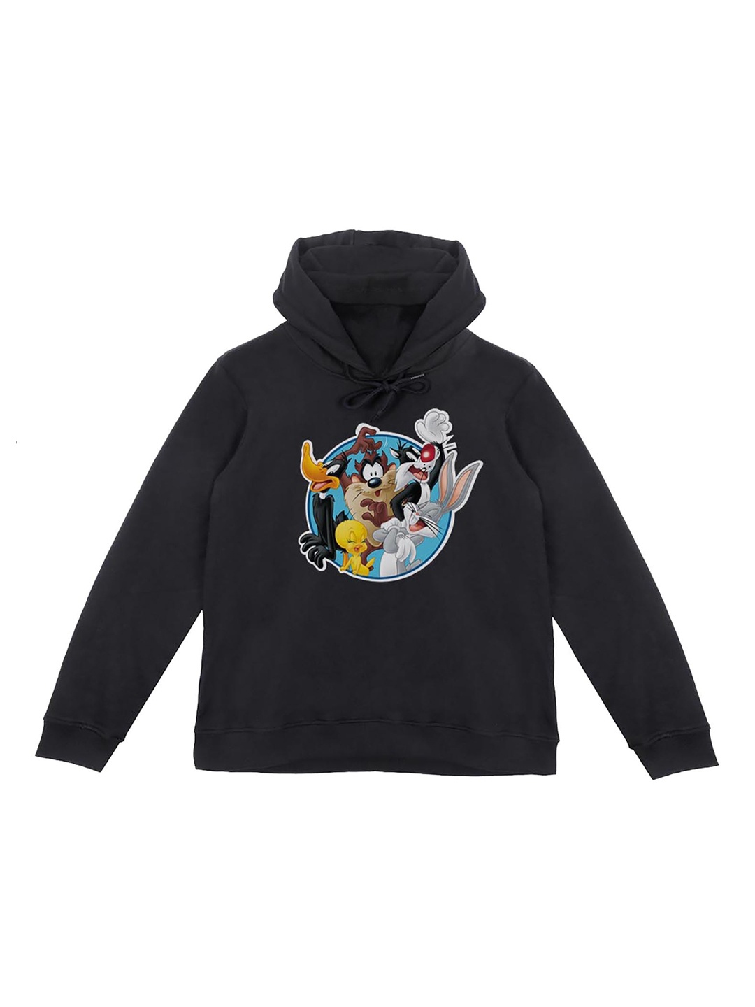 

Looney Tunes Boys Black Printed Hooded Sweatshirt