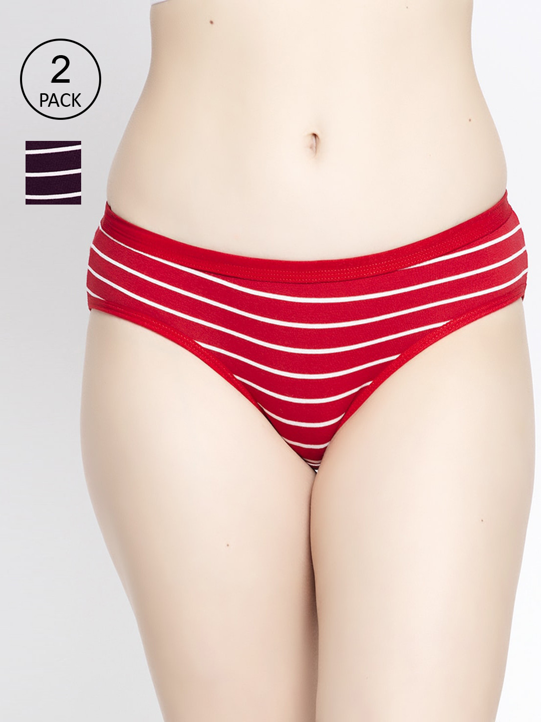 

GRACIT Women Pack of 2 Assorted Hipster Briefs PW25-03-16
