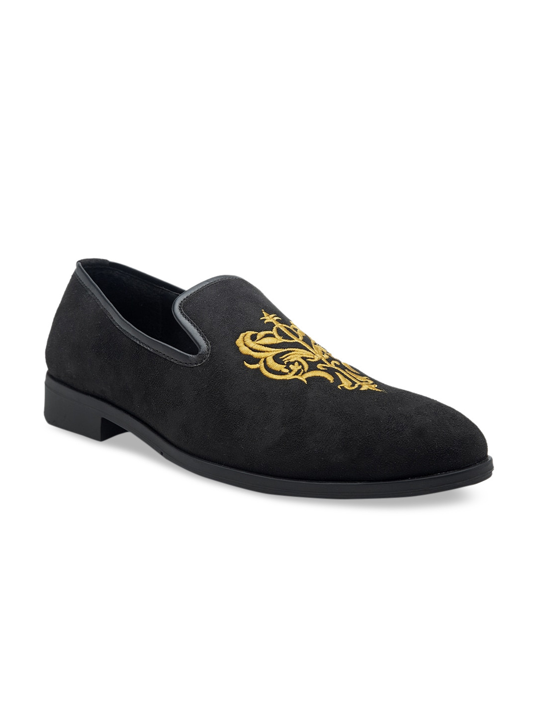 

Apsis Men Black Textured Loafers