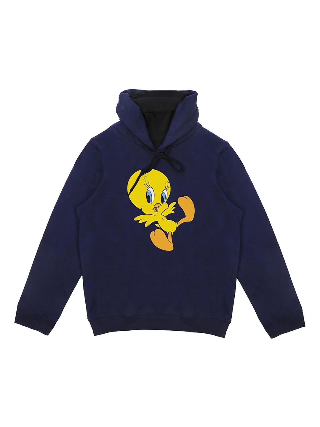 

Looney Tunes Boys Navy Blue Printed Hooded Sweatshirt
