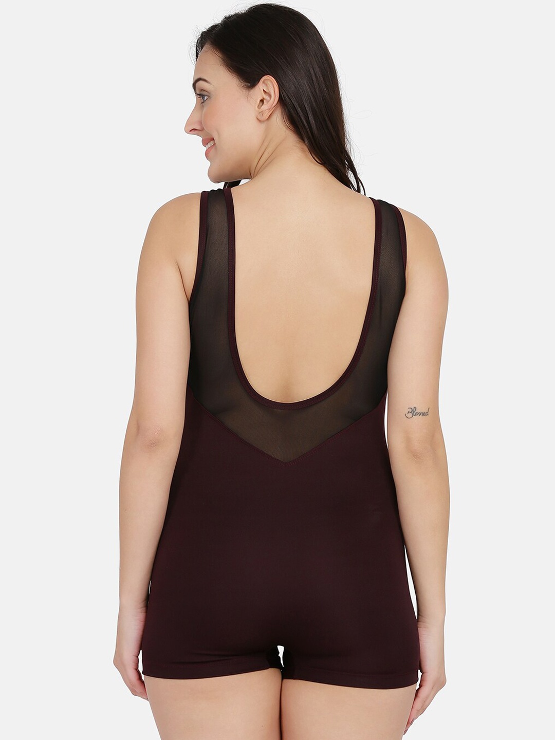 

Da Intimo Women Purple Solid One-Piece Swimwear