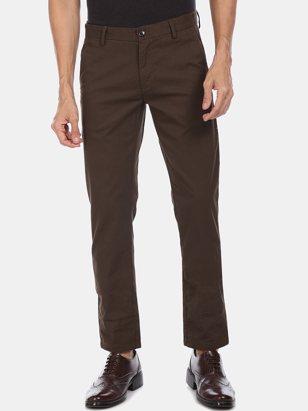 

Arrow Sport Men Brown Regular Fit Solid Trousers