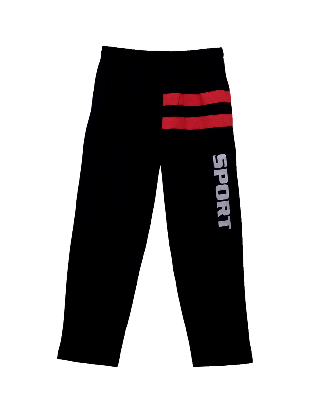 

SWEET ANGEL Girls Black & Grey Solid Straight Fit Outdoor Track Pants