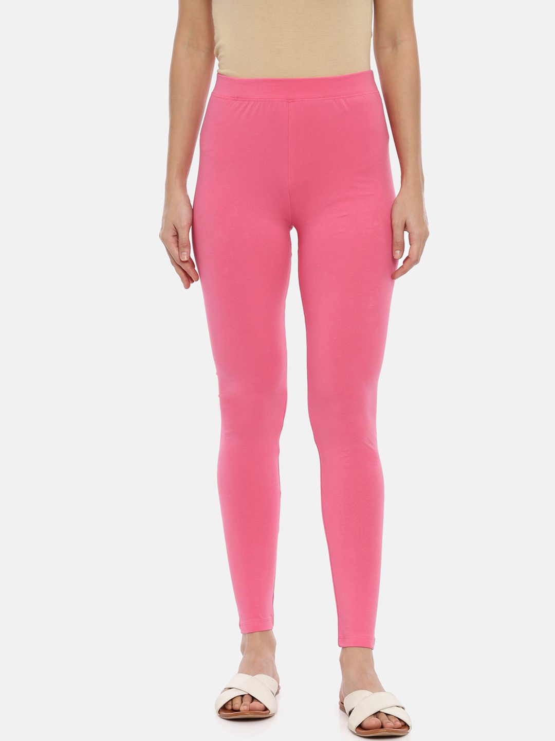 

Huggy Women Pink Solid Ankle Length Leggings