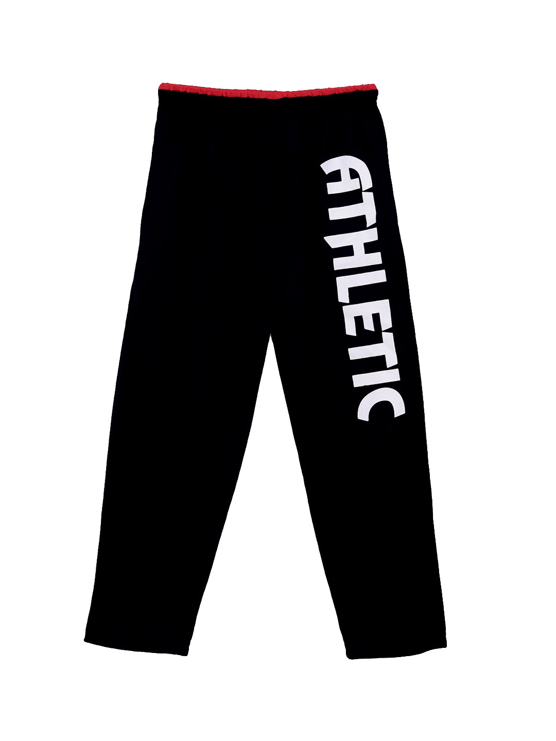 

SWEET ANGEL Boys Black & White Printed Straight-Fit Cotton Track Pants