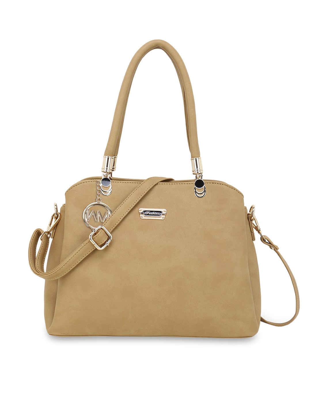 

WOMEN MARKS Beige Solid Shoulder Bag