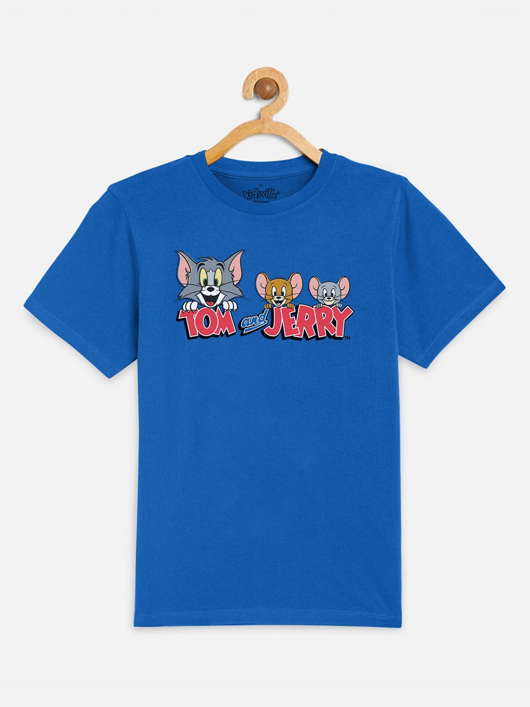 

Kids Ville Tom & Jerry Boys Blue Print Round Neck T-shirt