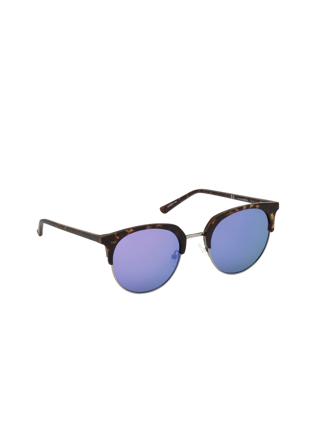 

GUESS Unisex Browline Sunglasses GU3026 52 52Z, Purple