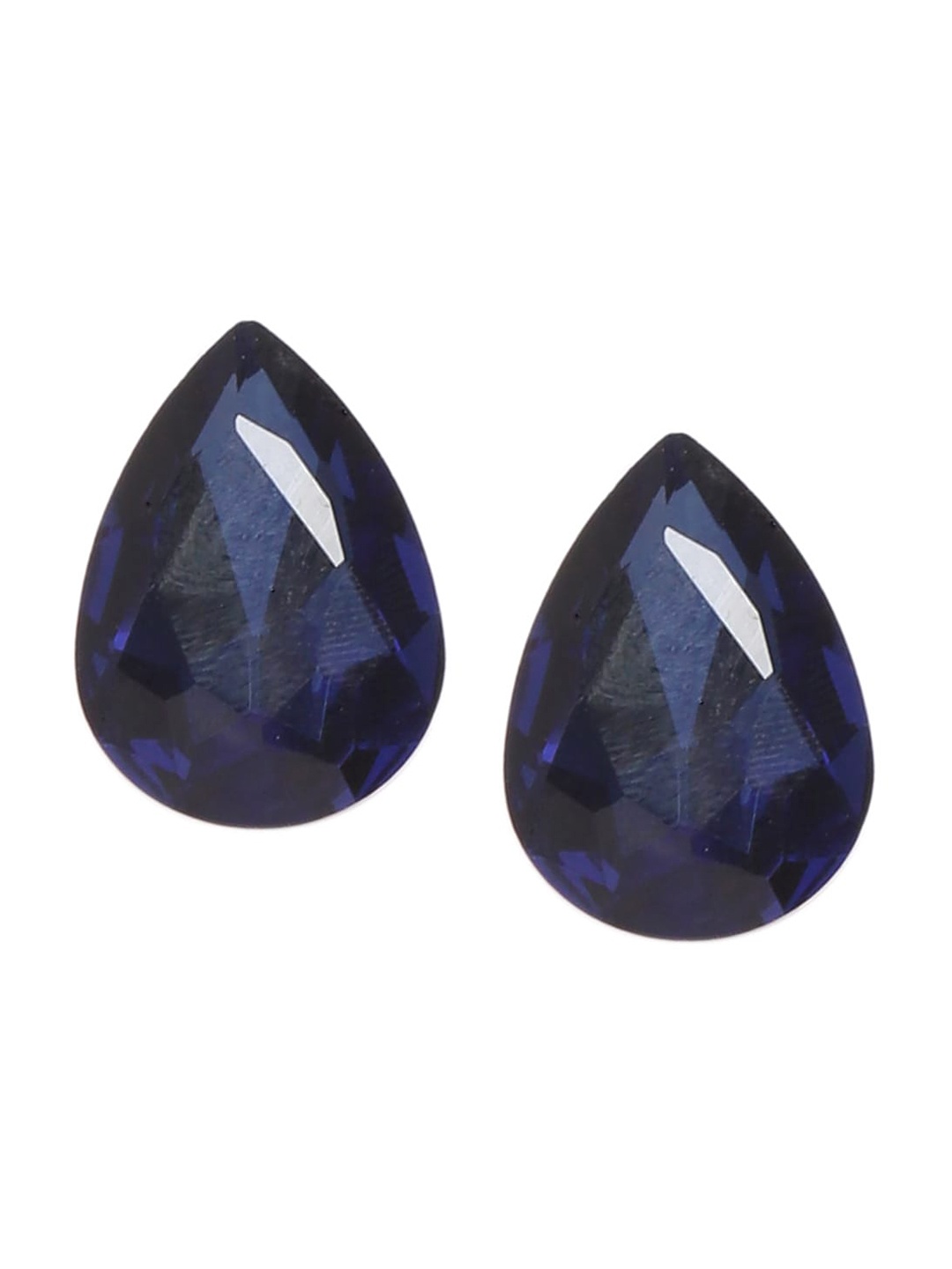 

Mali Fionna Navy Blue Teardrop Shaped Studs