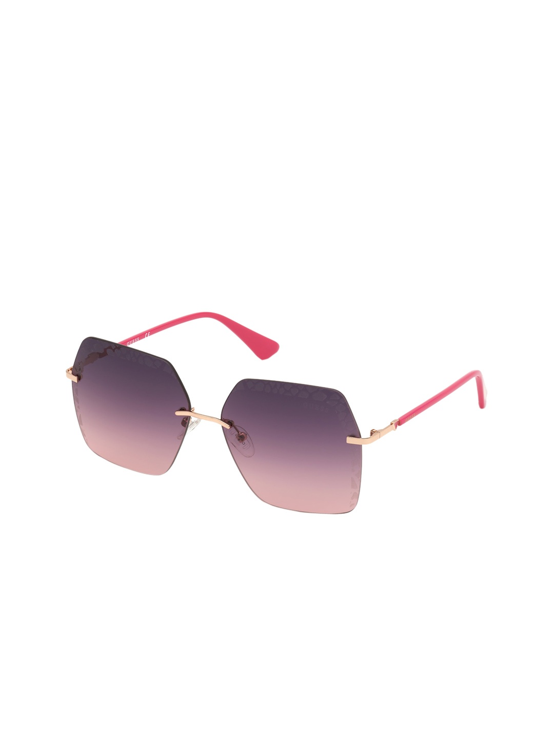 

GUESS Women Oversized Sunglasses, Purple