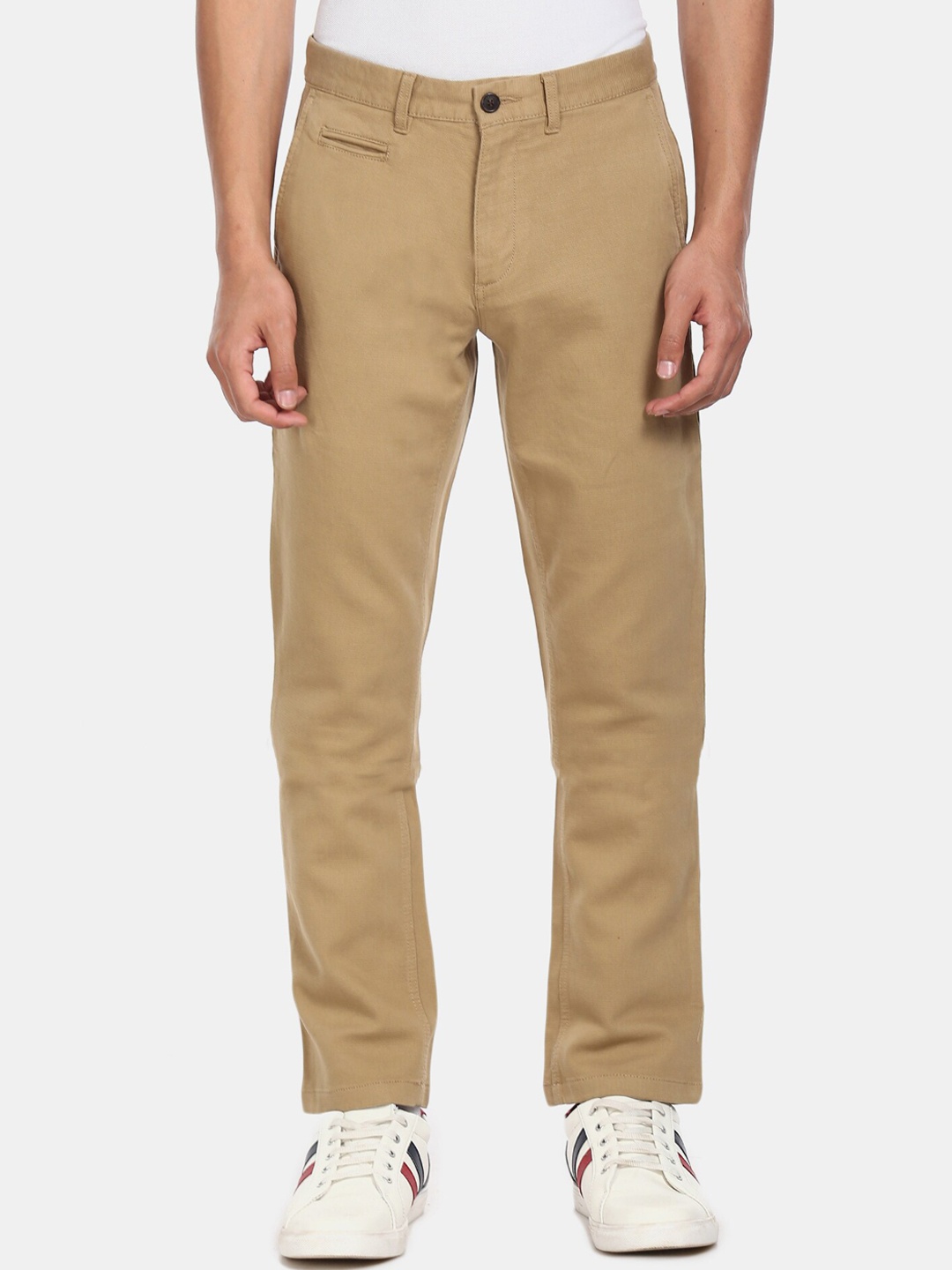 

Arrow Sport Men Khaki Regular Fit Solid Chinos