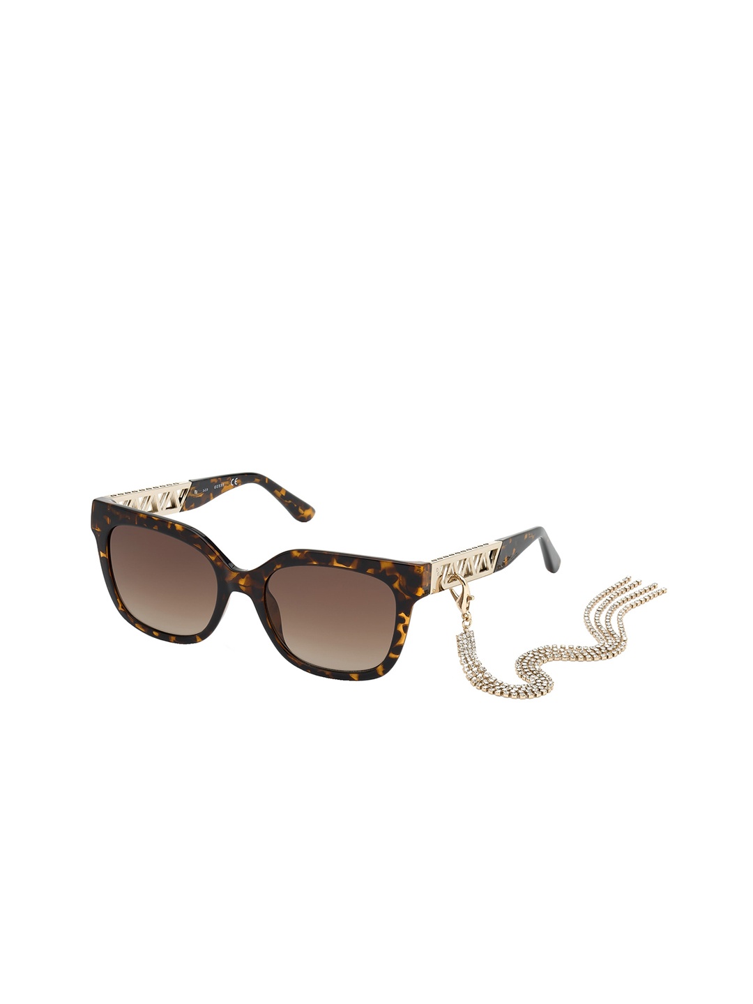 

GUESS Women Square Sunglasses GU7691 54 52F, Brown