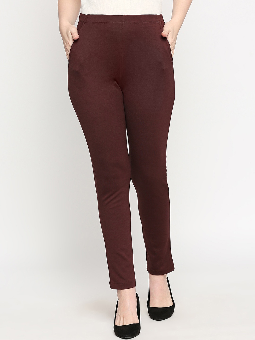 

inocenCia Women Brown Solid Lounge Pants