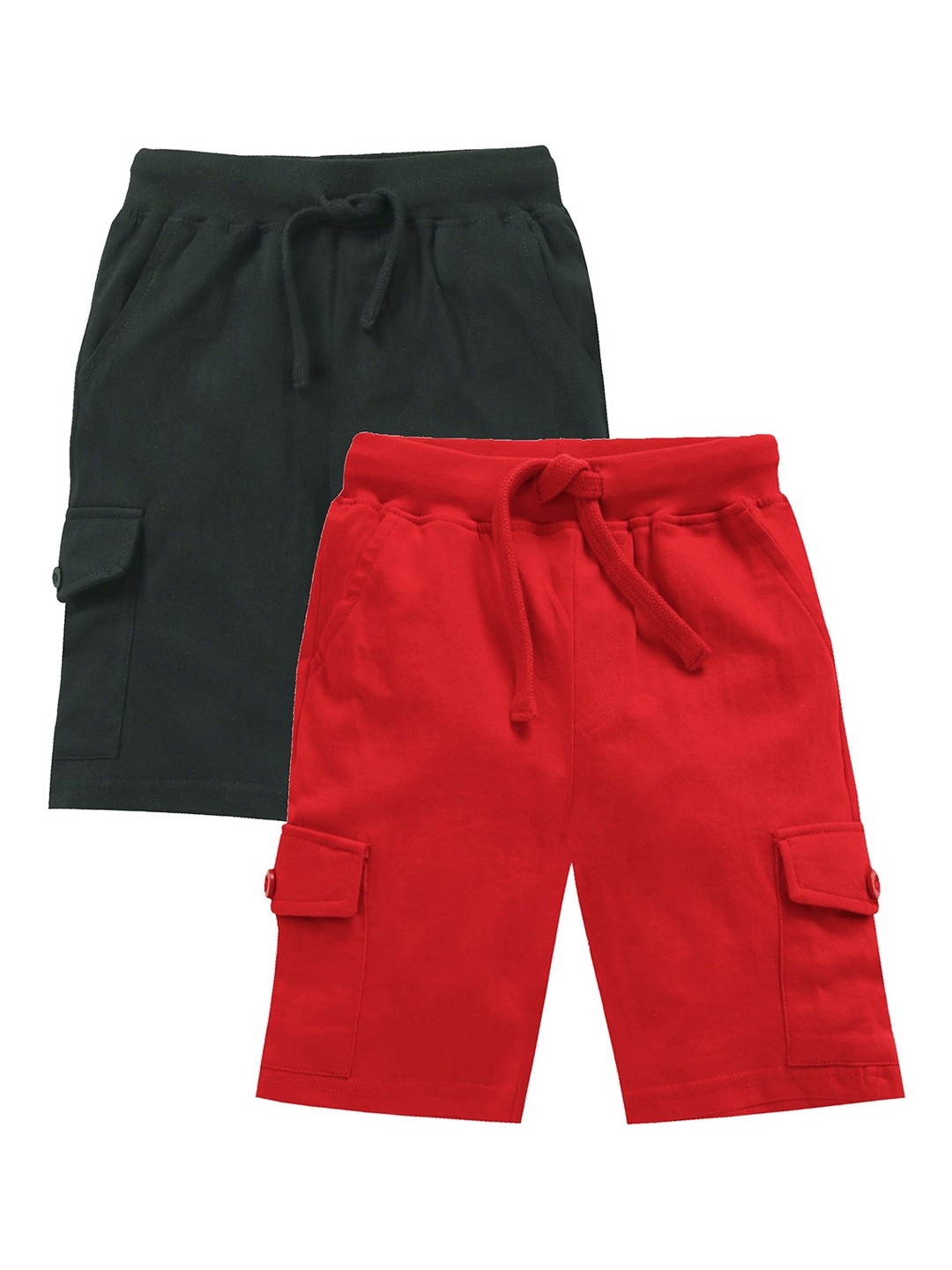 

KiddoPanti Boys Pack Of 2 Solid Regular Fit Regular Shorts, Teal