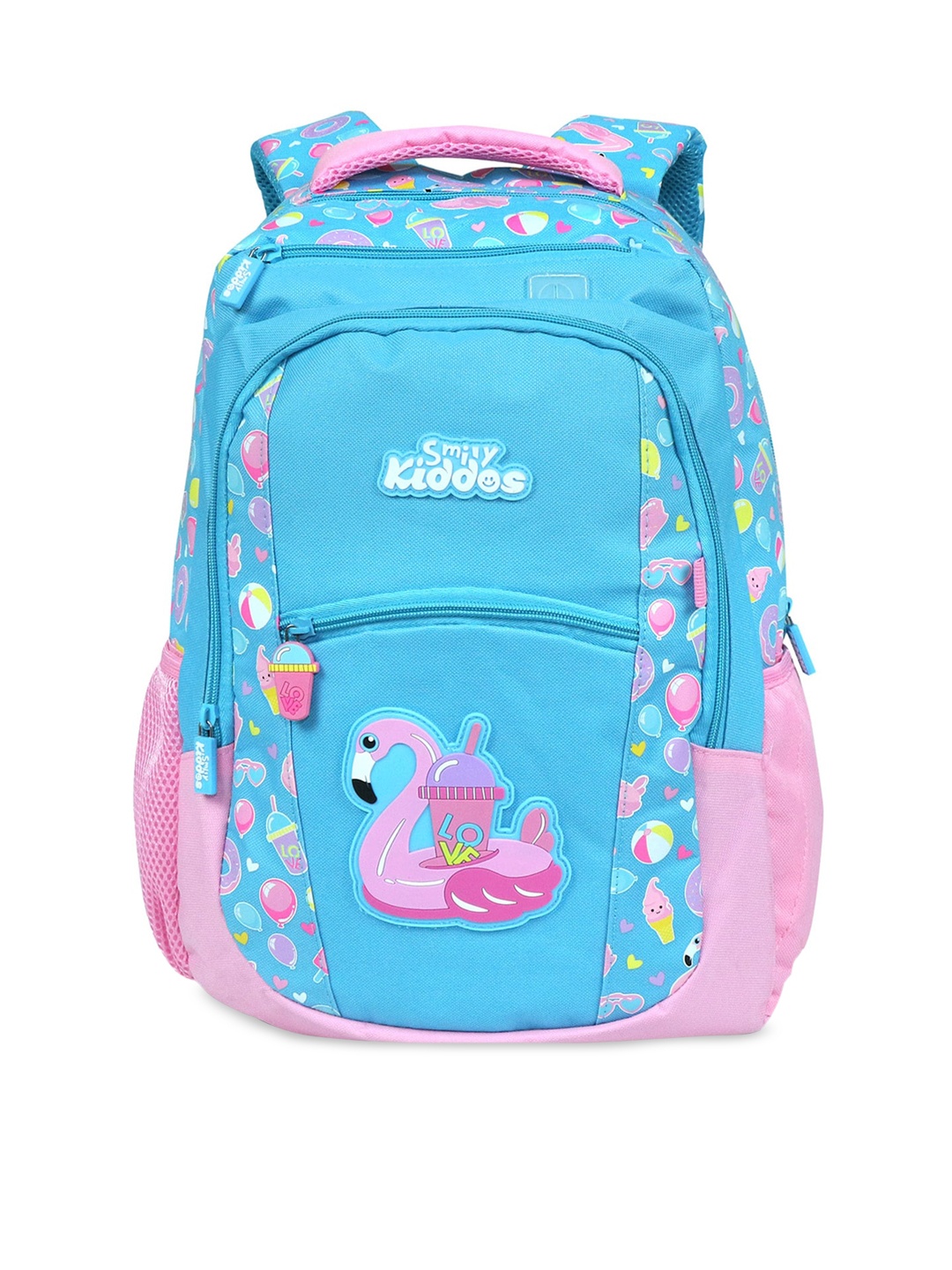 

Smily Kiddos Unisex Kids Blue Graphic Contrast Detail Backpack