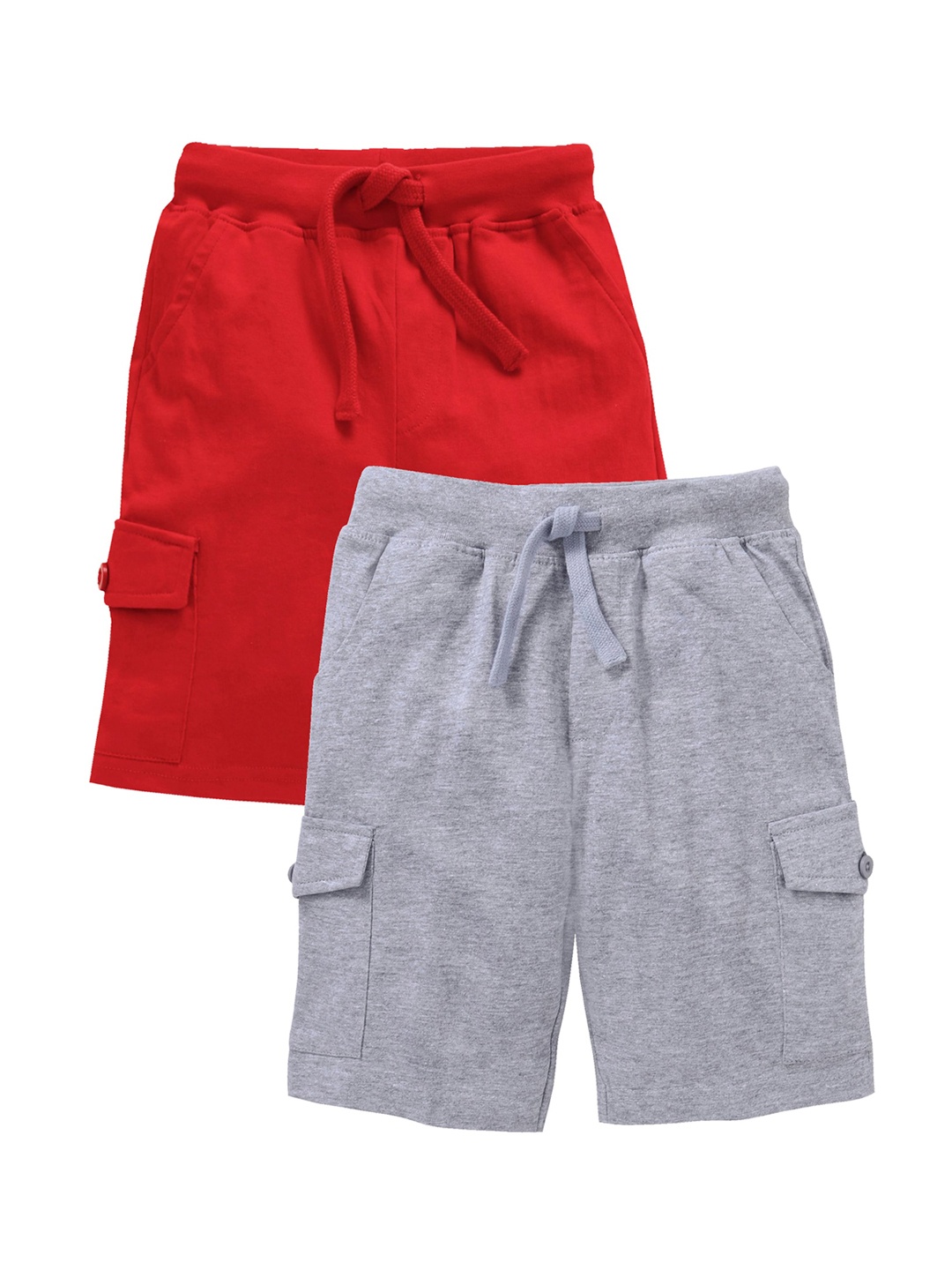 

KiddoPanti Boys Red Solid Regular Fit Regular Shorts