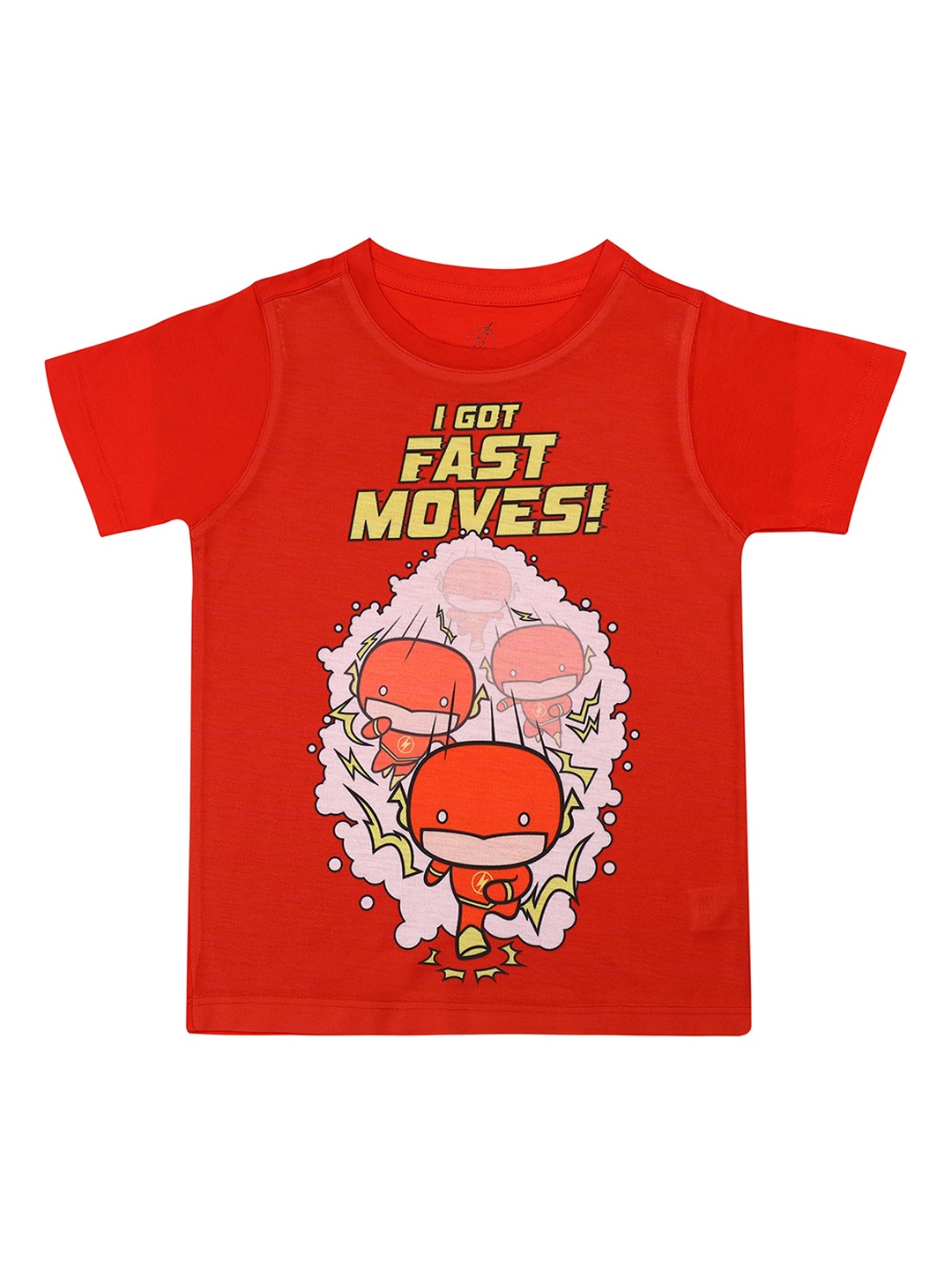 

Flash Boys Red Flash Printed Round Neck T-shirt
