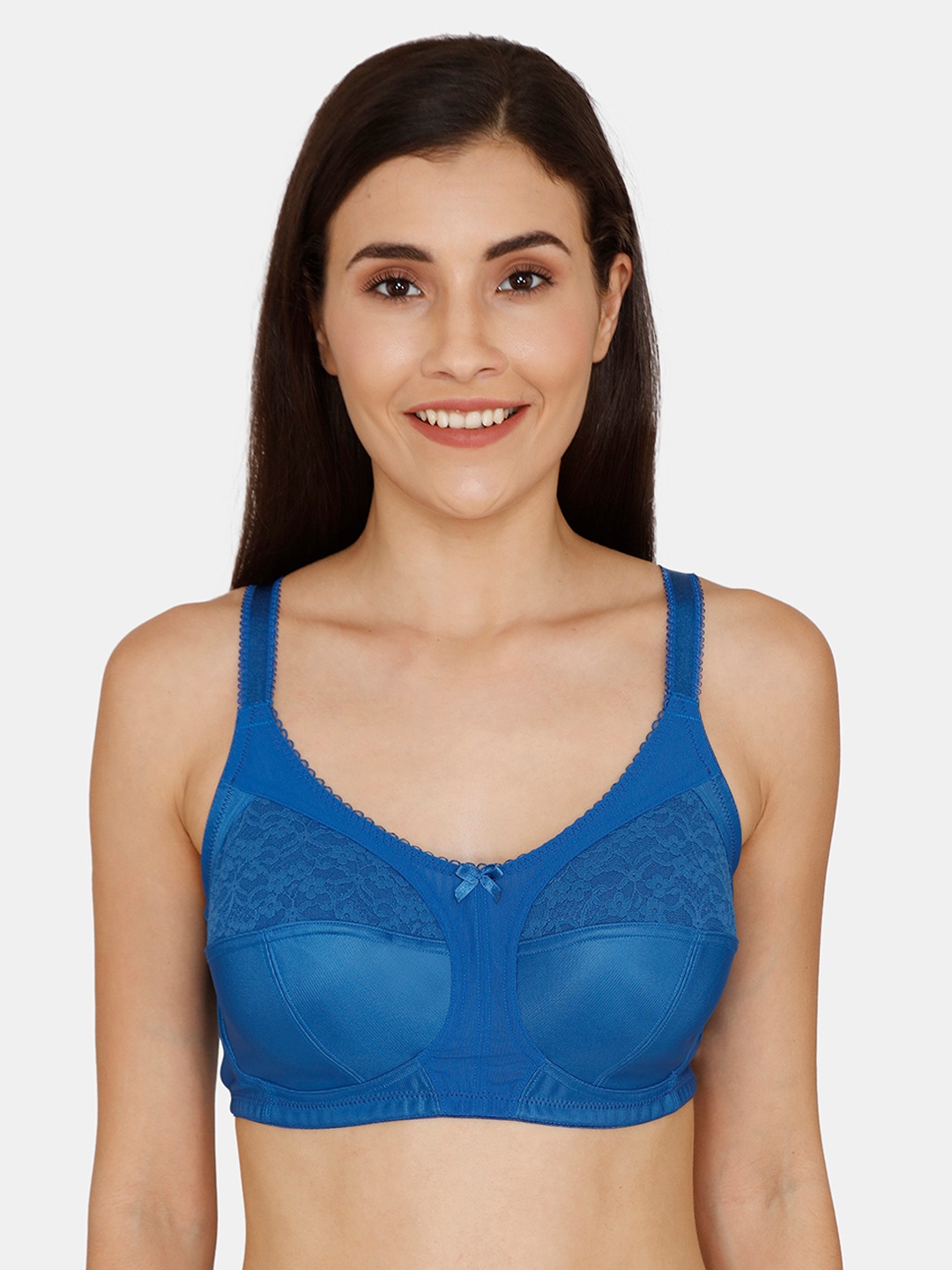 

Zivame Blue Lace Non-Wired Non Padded Everyday Bra