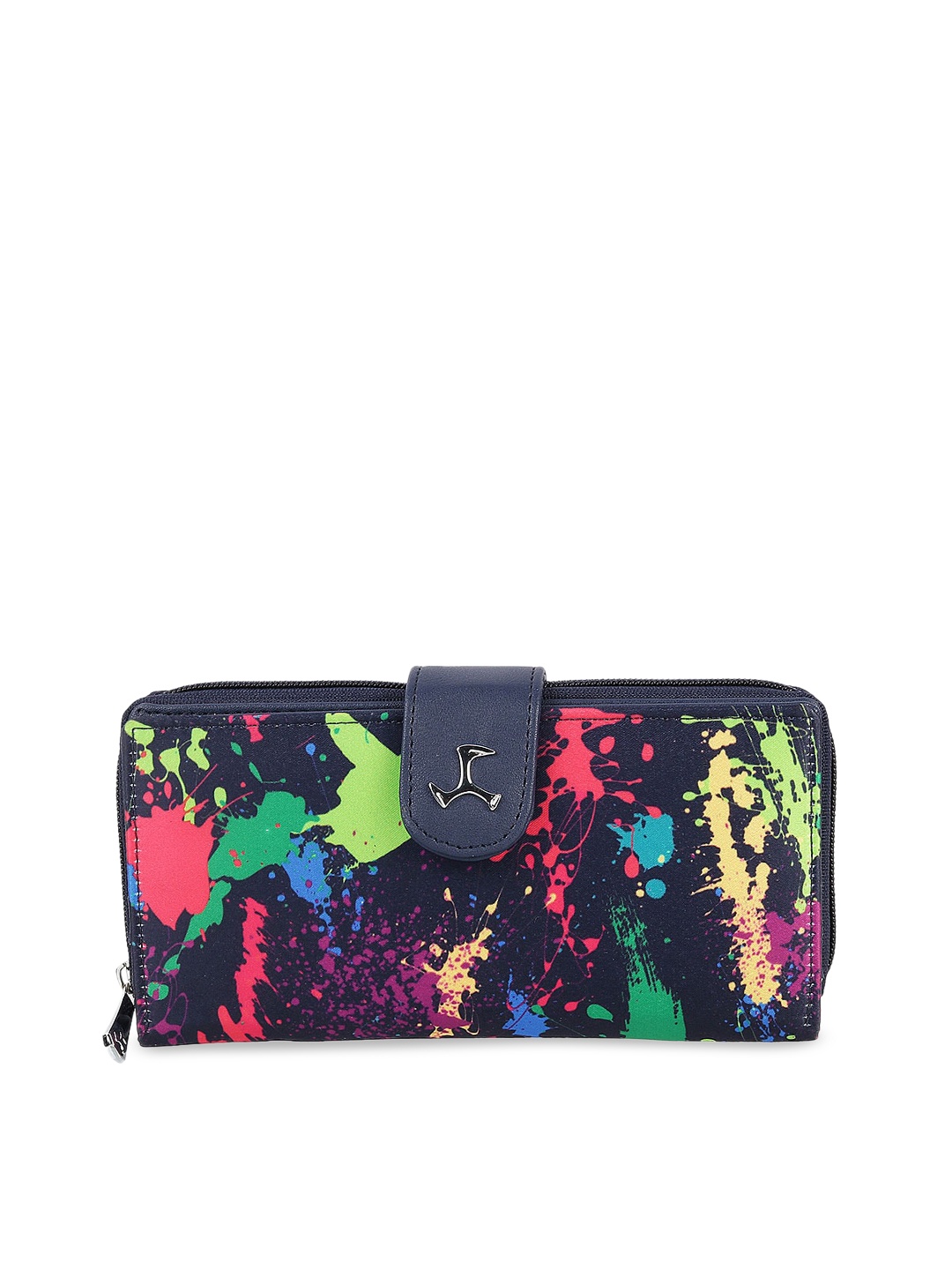

Mochi Women Blue & Green Printed Clutch