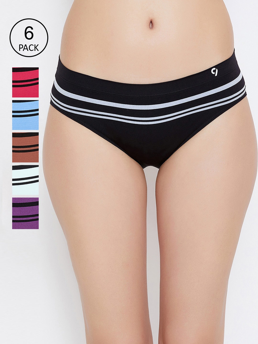 

C9 AIRWEAR Seamless Women Pack Of 6 Assorted Basic Briefs