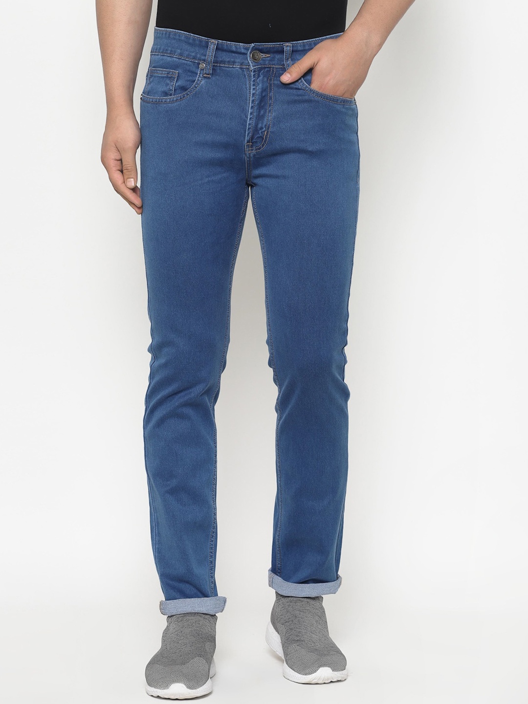 

TNG Men Blue Slim Fit Mid-Rise Clean Look Stretchable Jeans