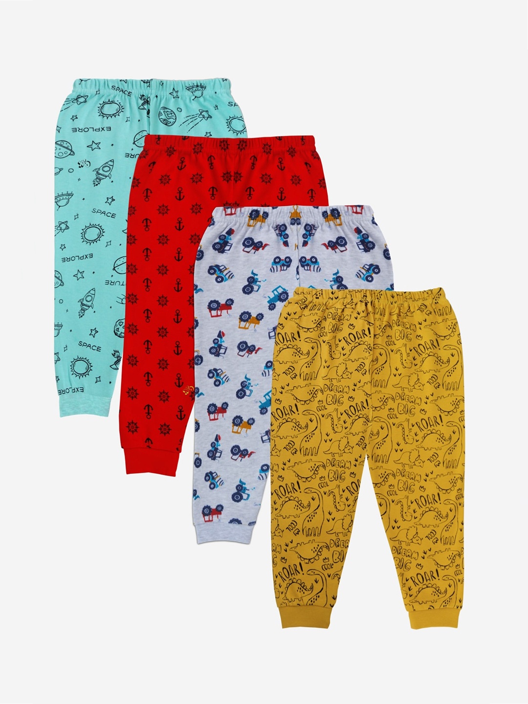 

x2o Kids Pack of 4 Cotton Lounge Pants, Yellow