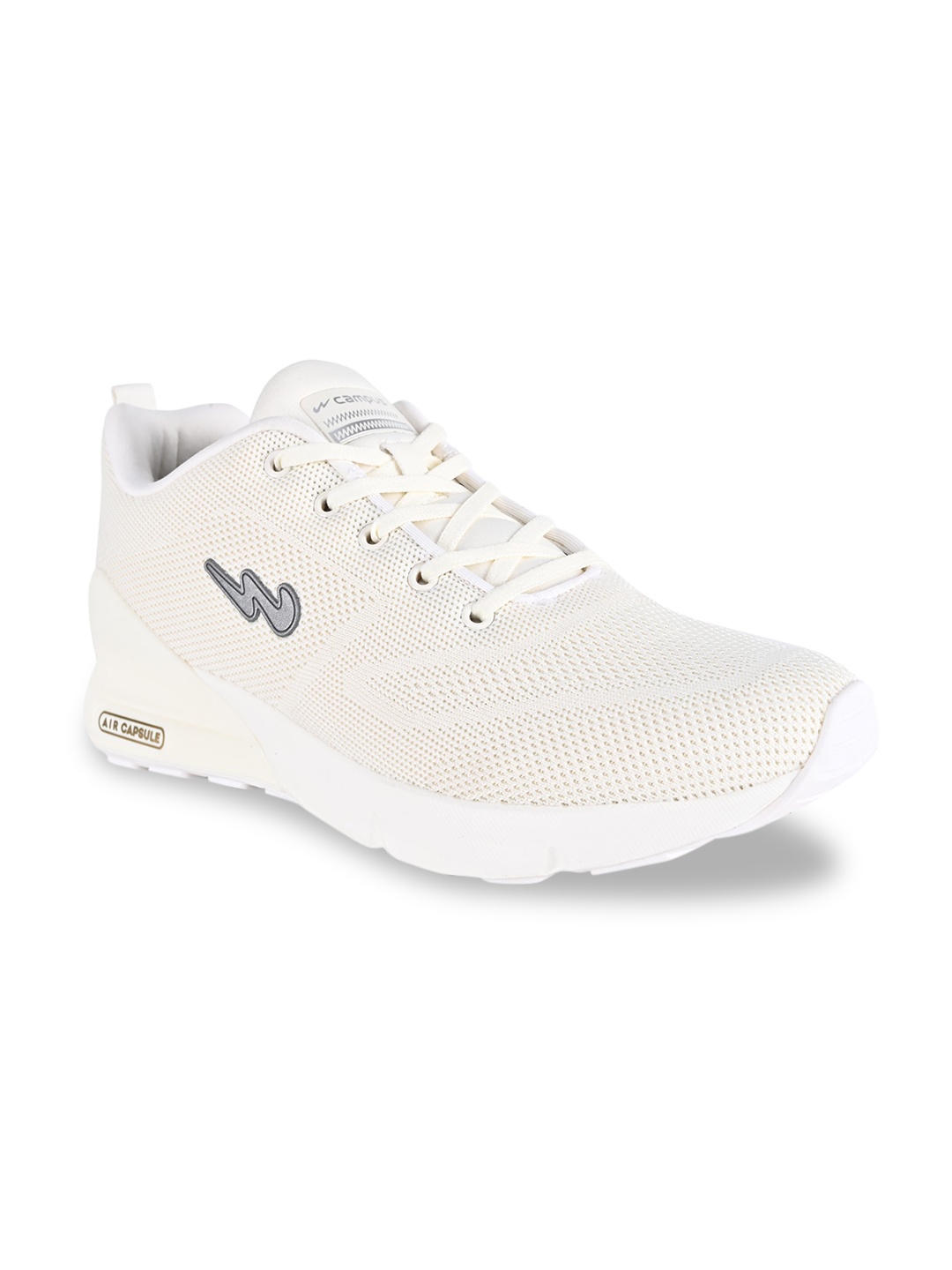 

Campus Men Off-White Mesh Running Shoes