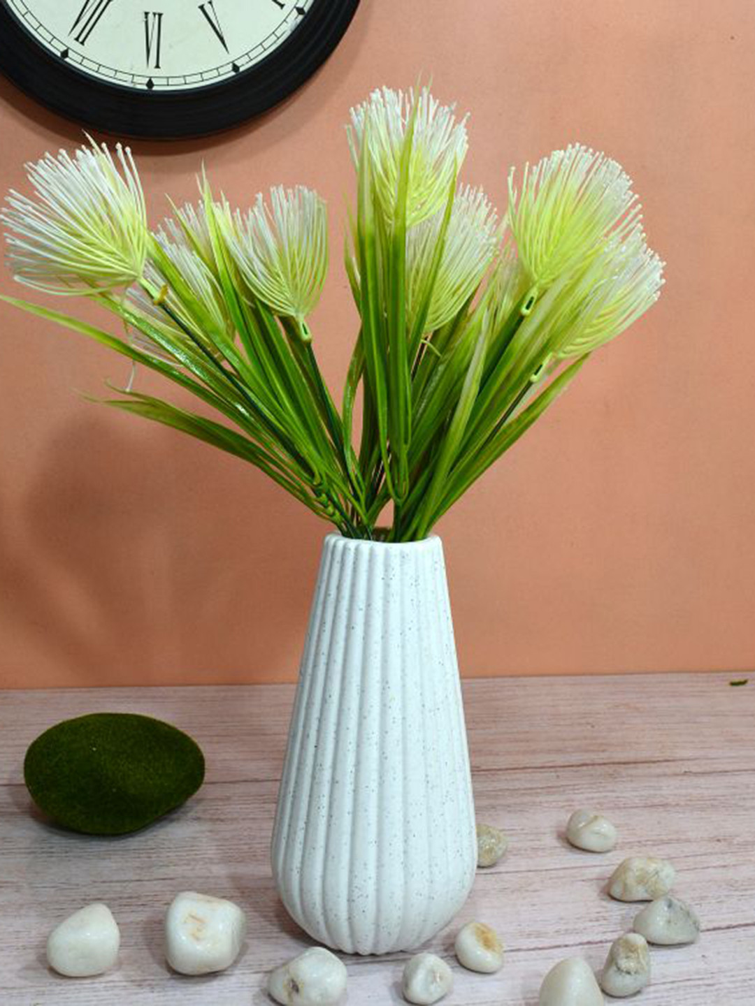 

fancy mart Set Of 2 Green & Yellow Artificial Seed Plants Without Pot