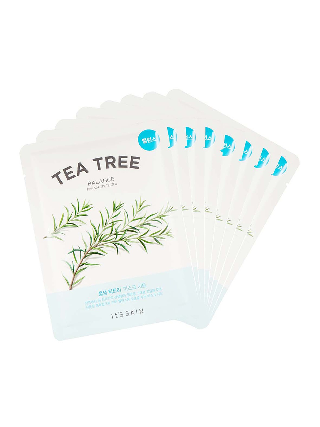 

Its Skin Set of 8 The Fresh Mask Sheet - Tea Tree, Red