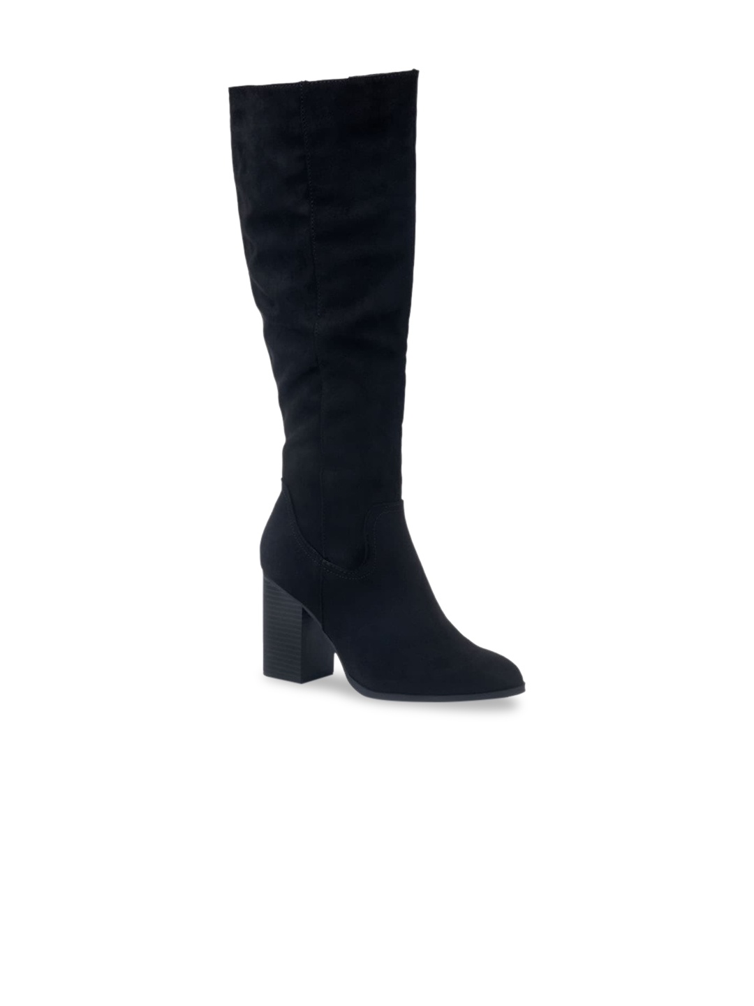 

London Rag Women Black Solid Heeled Boots