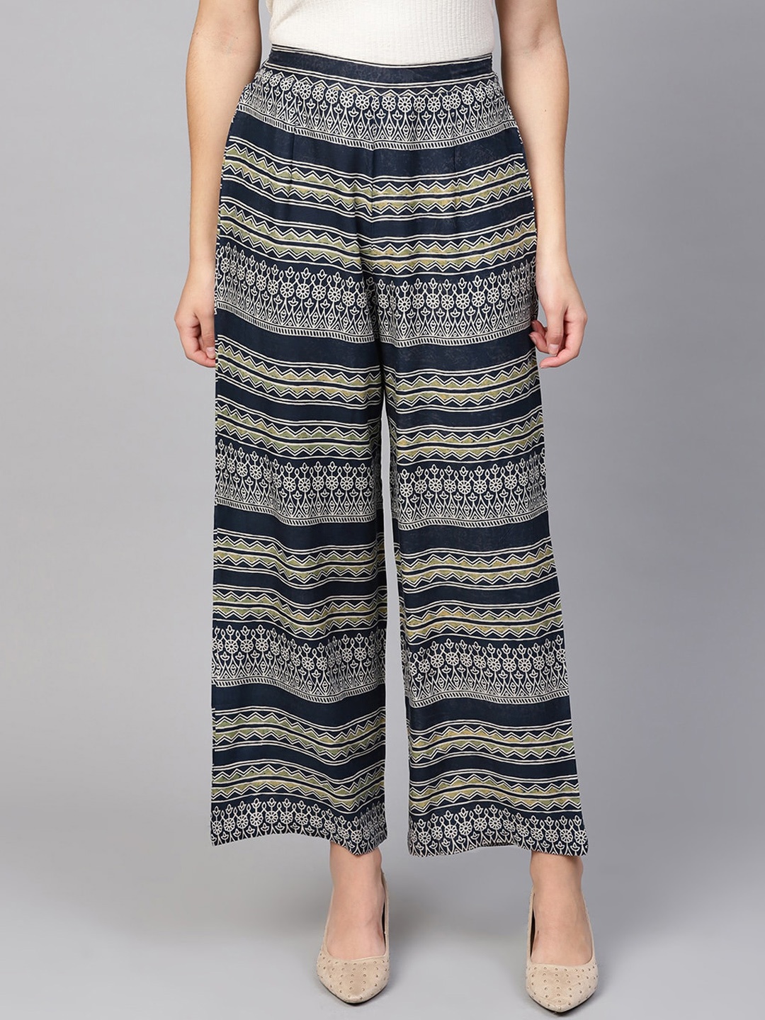 

anayna Women Blue Printed