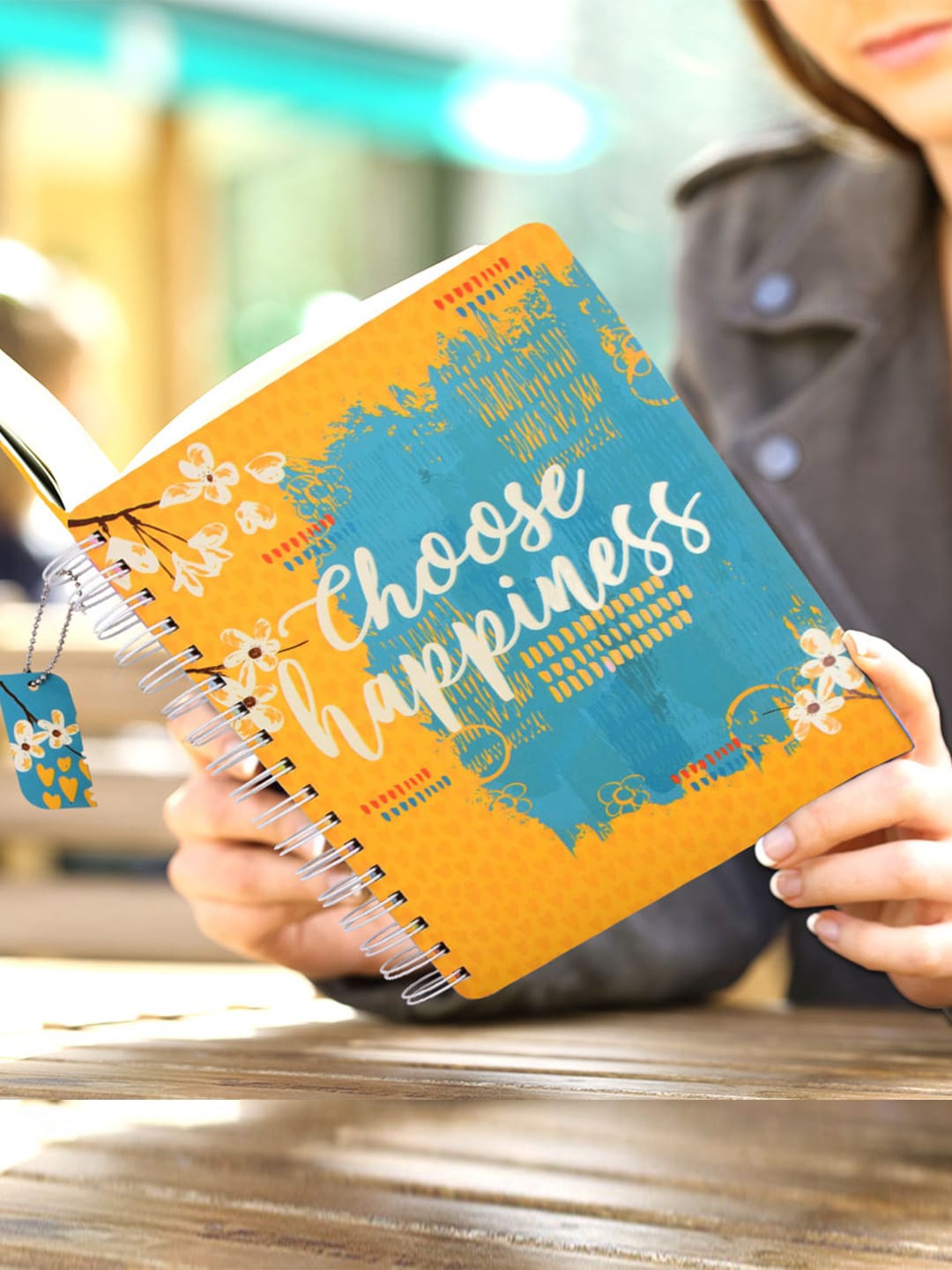Doodle Blue & Yellow Happiness Activity Printed Planner with Box