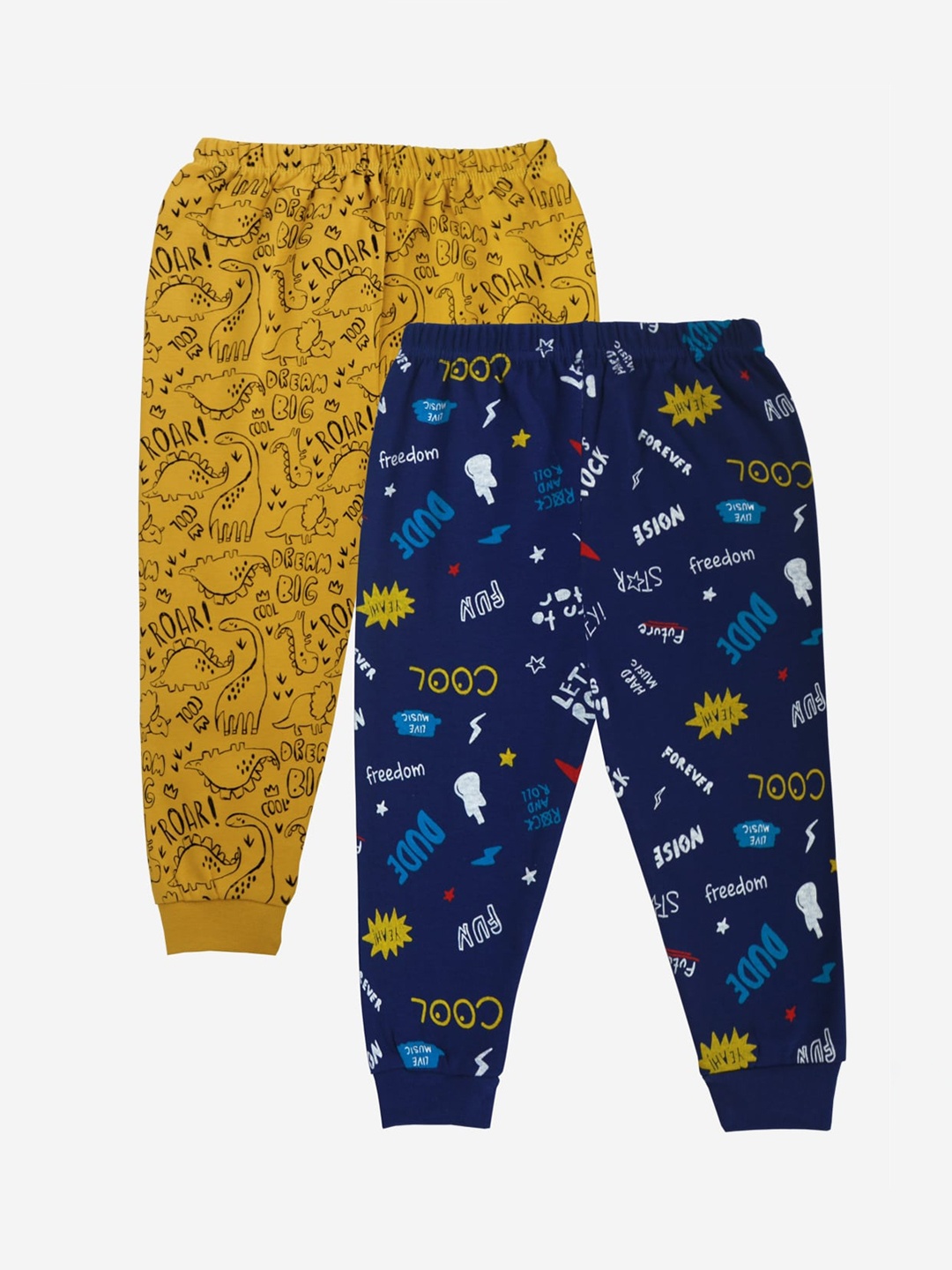 

x2o Kids Pack Of 2 Printed Cotton Lounge Pants, Navy blue