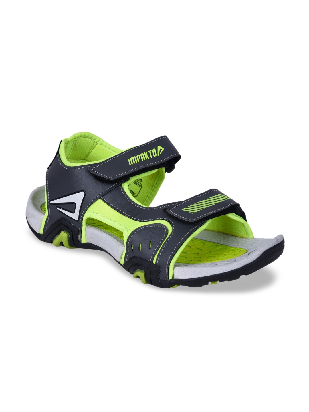 

IMPAKTO Men Green & Navy Blue Comfort Sandals