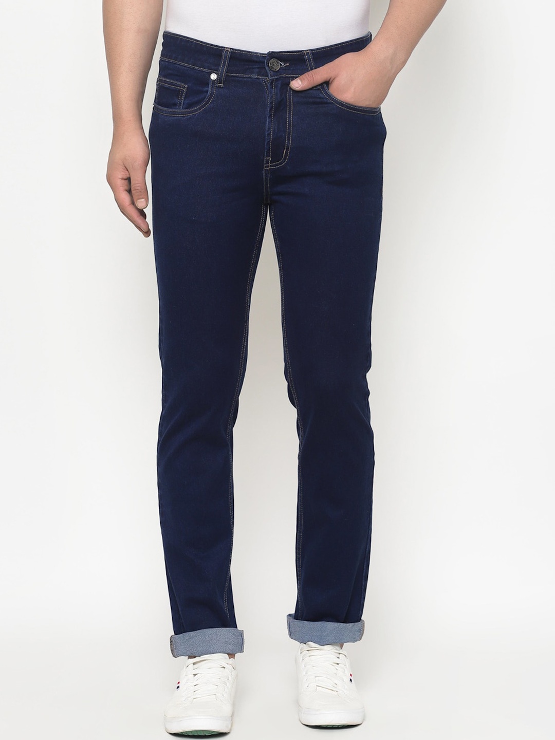

TNG Men Blue Slim Fit Mid-Rise Clean Look Stretchable Jeans