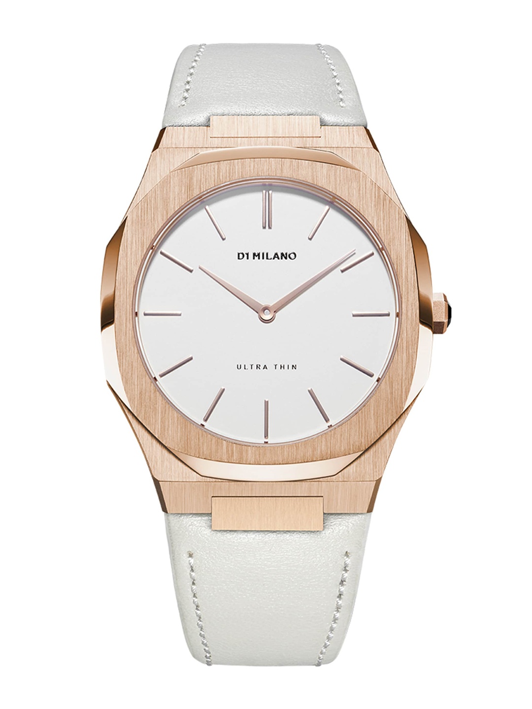 

D1 Milano Women White Dial & White Leather Strap Analogue Watch UTLL02