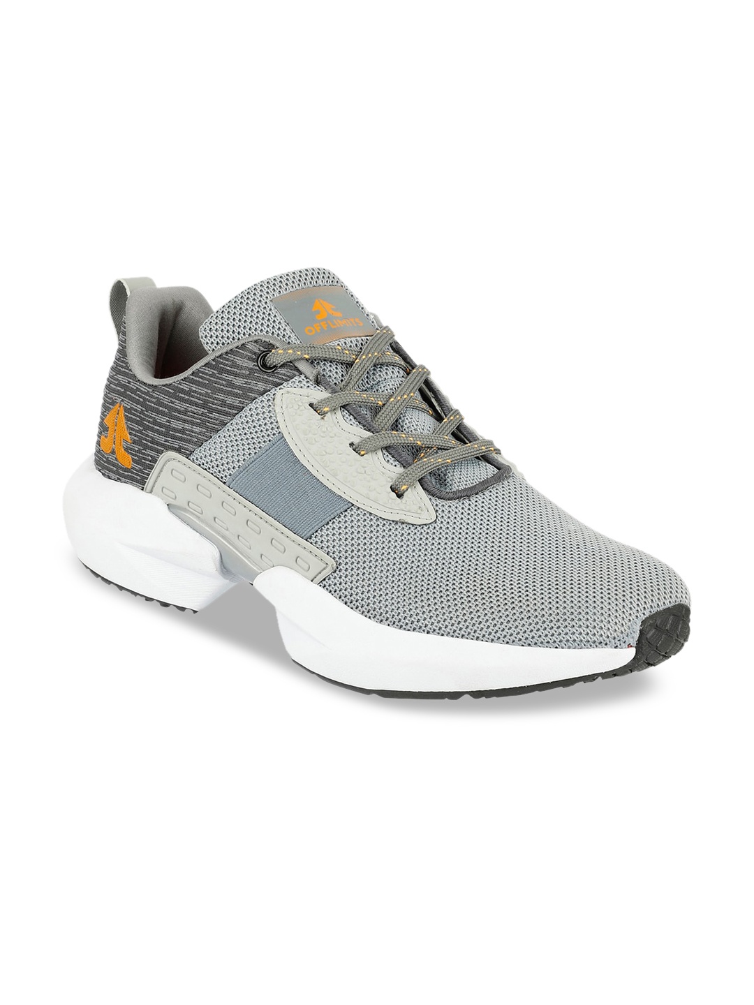 

OFF LIMITS Men Grey Mesh Running Shoes