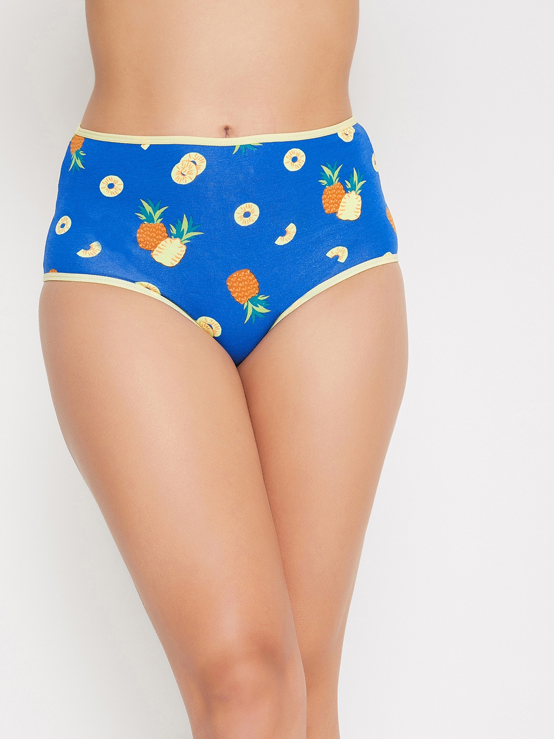 

Clovia Women Blue & Yellow Printed Hipster Briefs PN3170U08