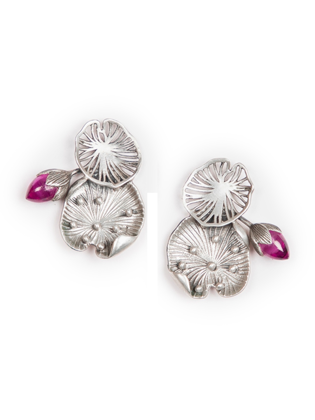 

SHAYA Silver-Toned Contemporary Studs