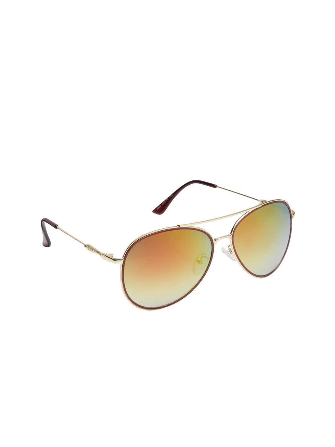 

Get Glamr Unisex UV Protected Aviator Sunglasses SG-UN-MT-256D-12, Orange