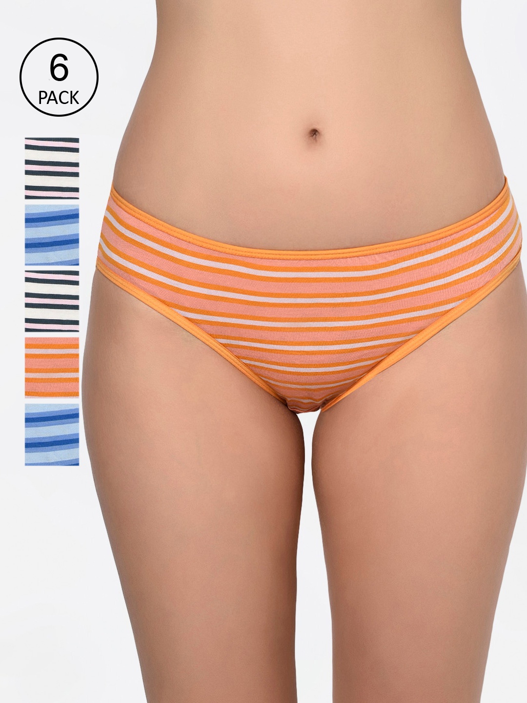 

Bodycare Women Pack Of 6 Assorted Bikini Briefs 9454