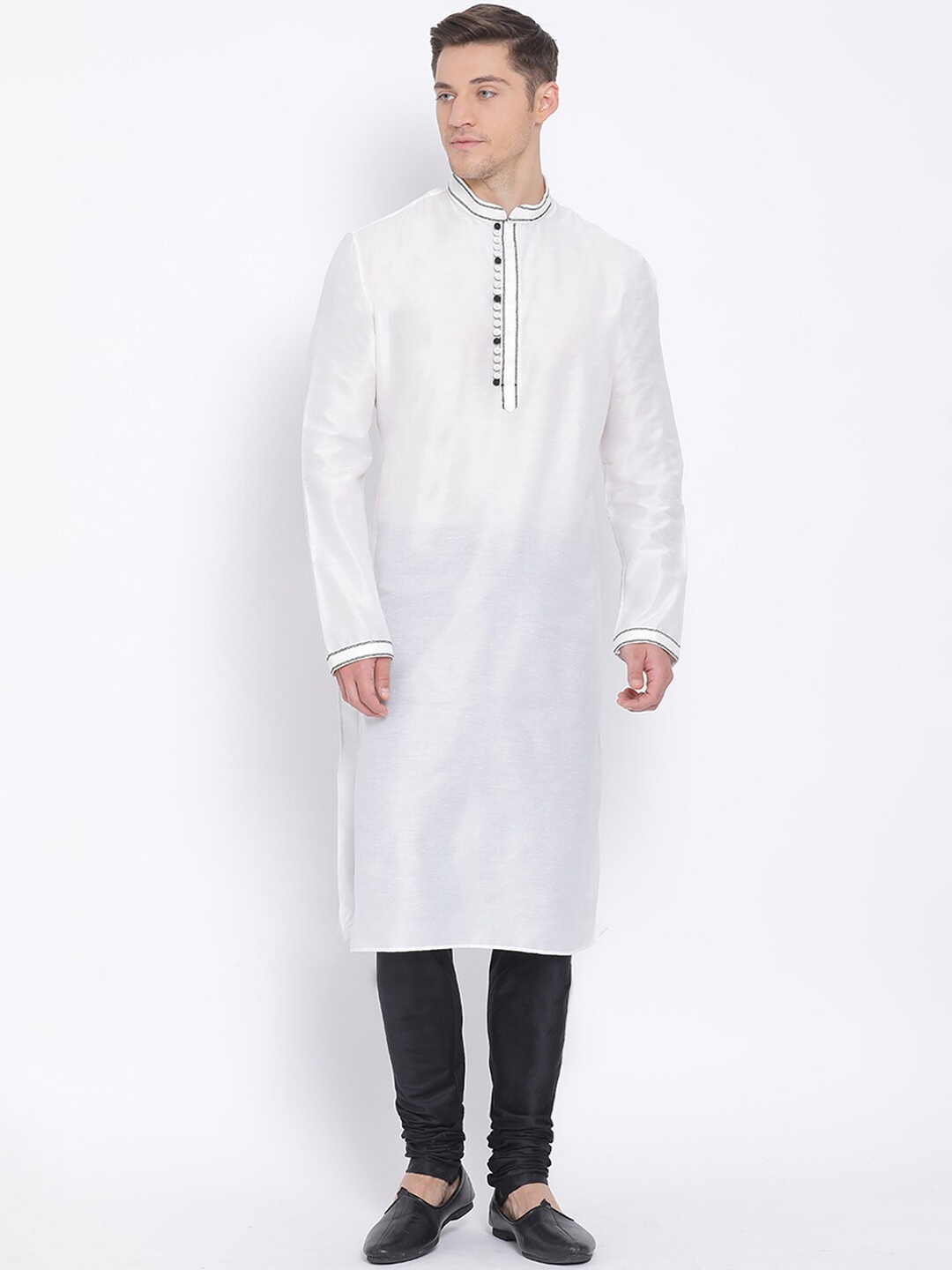 

NAMASKAR Men White Kurta