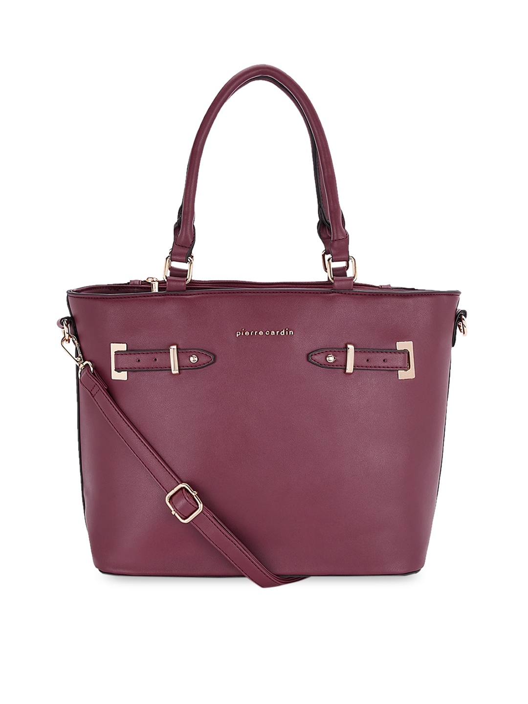 

pierre cardin Maroon Solid Tote Bag