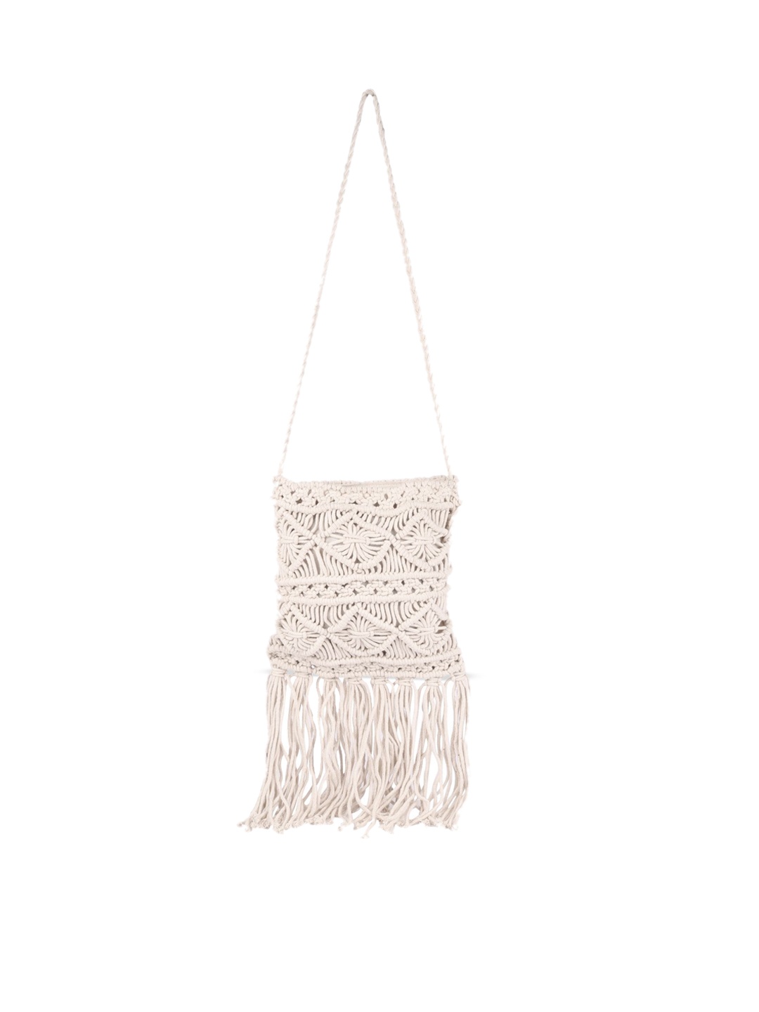 

ASTRID White Self Design Sling Bag