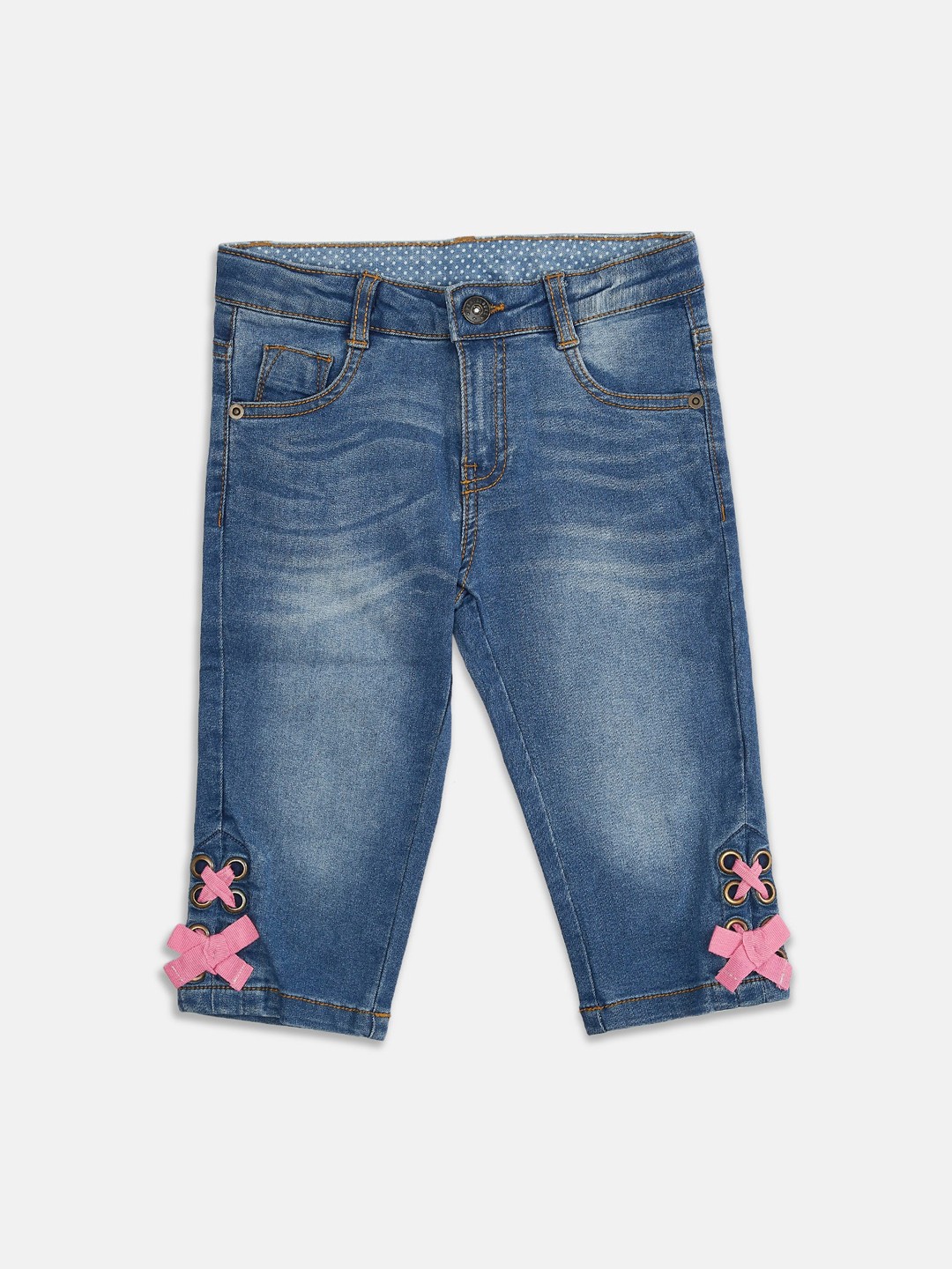 

Pantaloons Junior Girls Blue Regular Fit Jeans