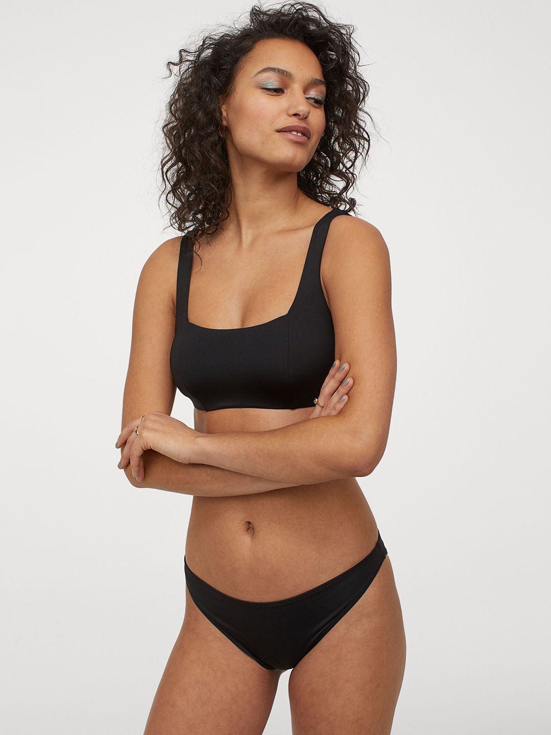 

H&M Women Black Bikini Bottoms 0928322001