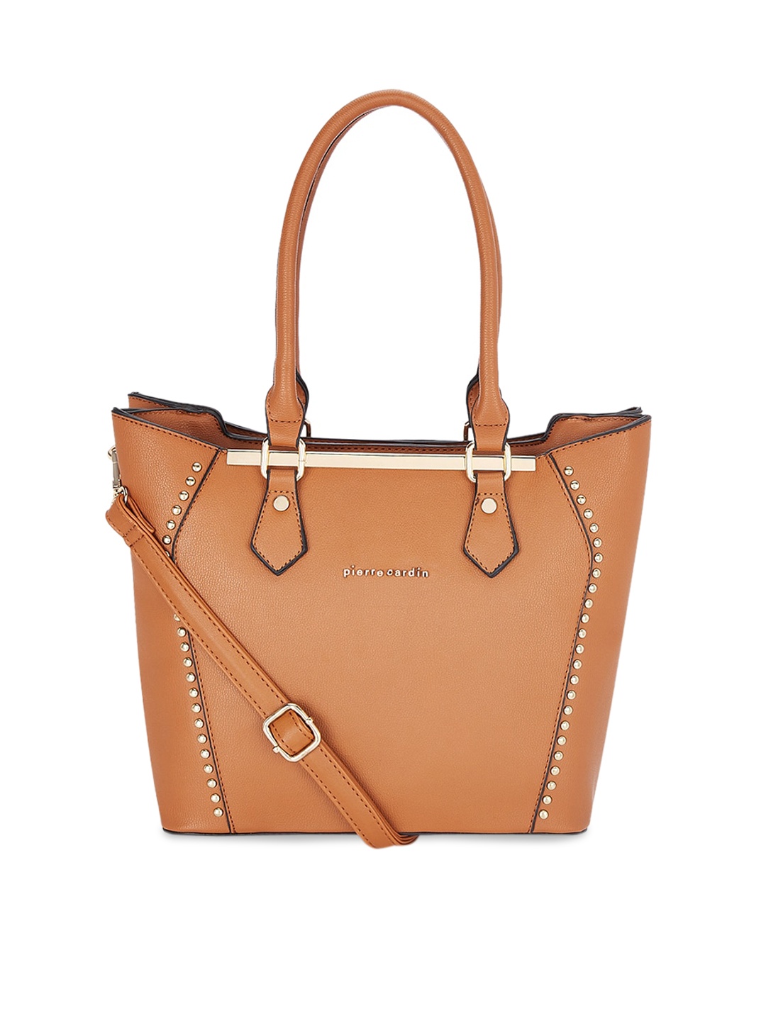 

pierre cardin Tan Embellished Handheld Bag