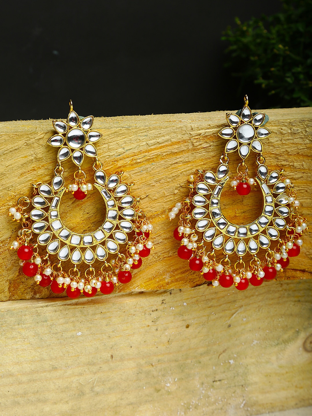 

Shining Diva Gold-Plated Classic Chandbalis