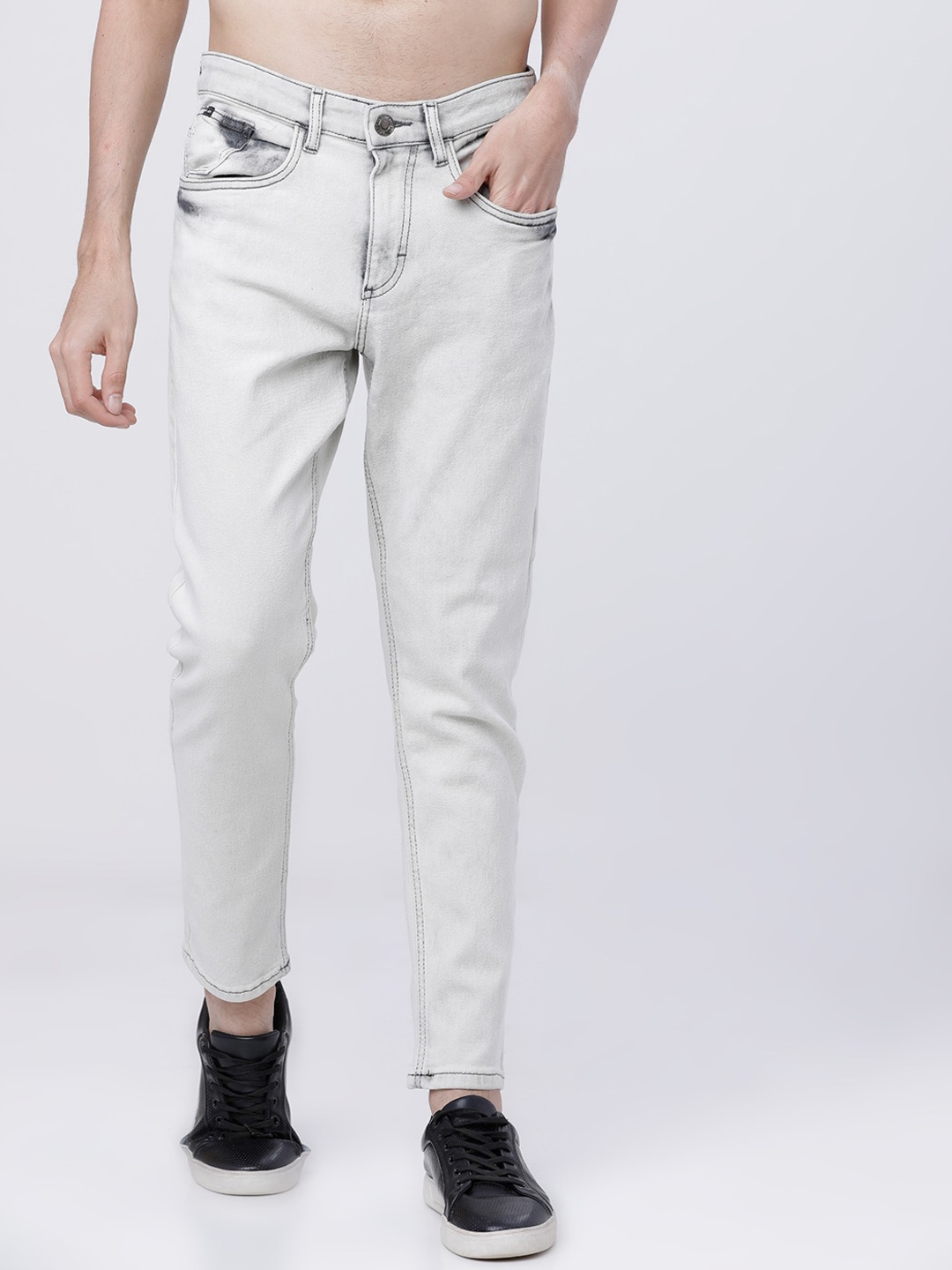 

HIGHLANDER Men Grey Tapered Fit Jeans