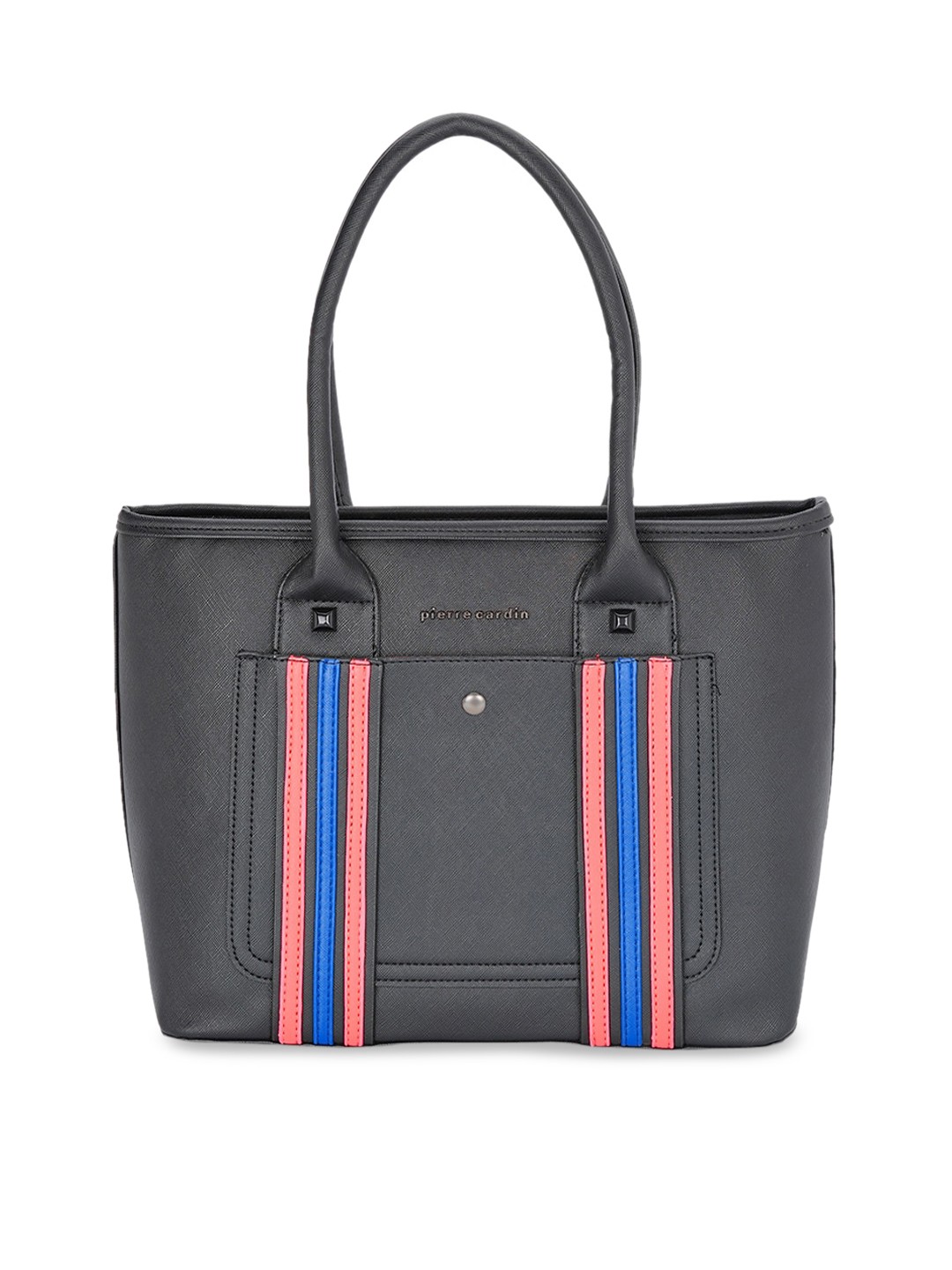 

pierre cardin Black & Pink Striped Shoulder Bag